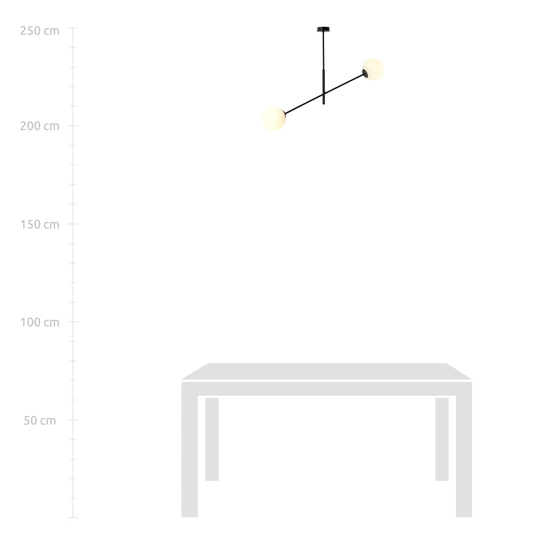 LINEAIR 2 ZWART/OPAAL