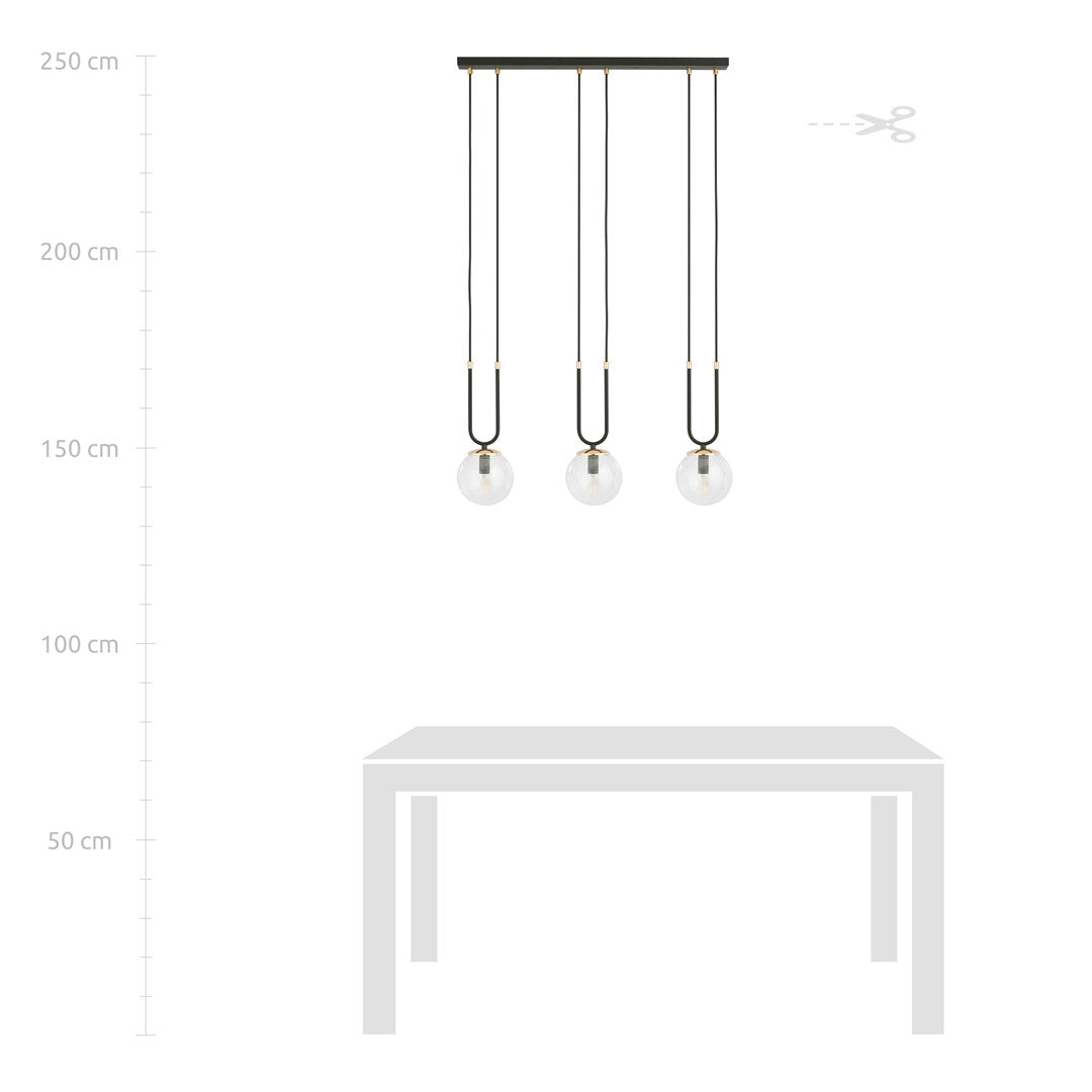 GLAM 3 ZWART/TRANSPARANT