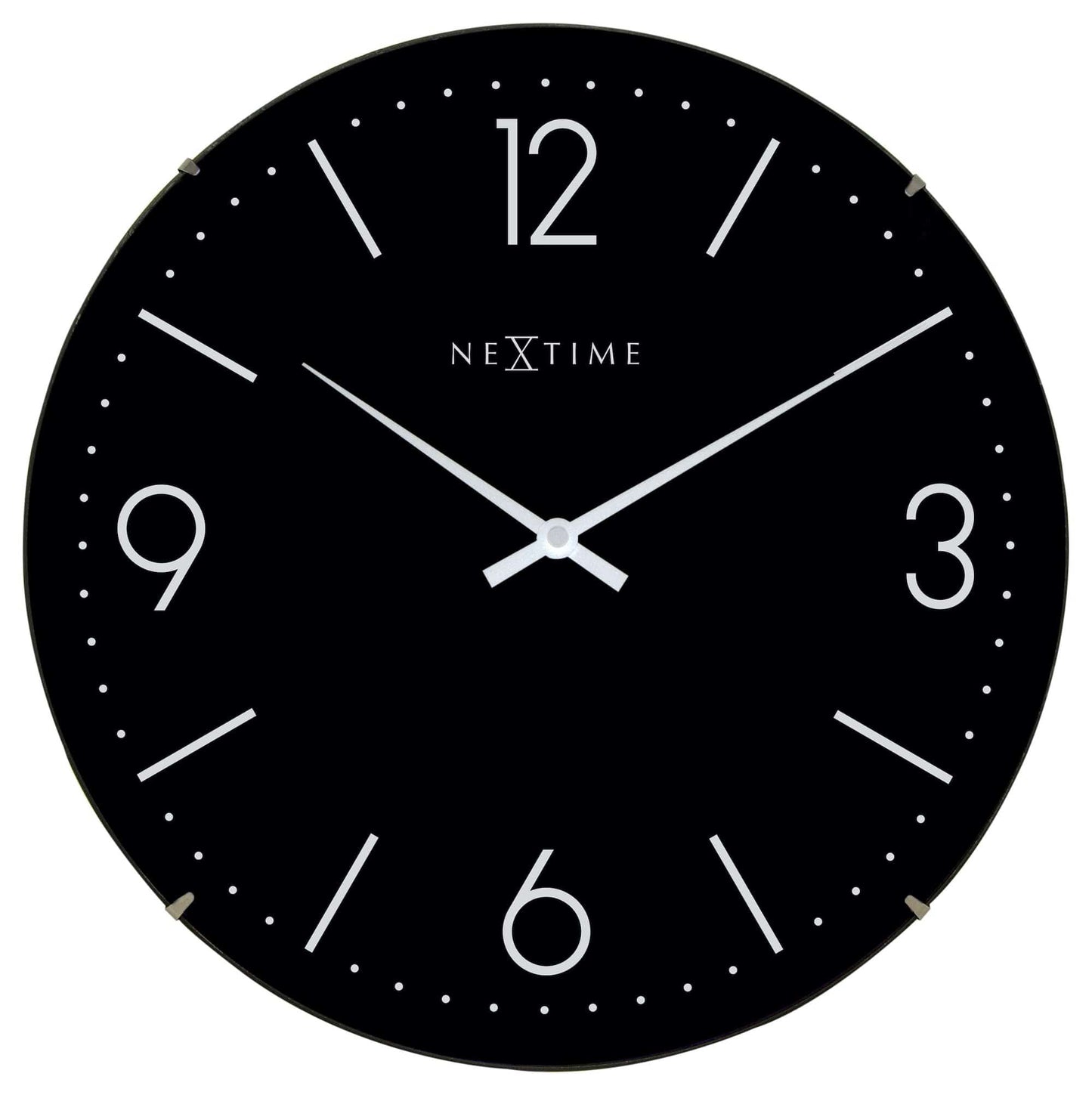 Wandklok - 35 cm - koepelglas - 'Basic Dome'