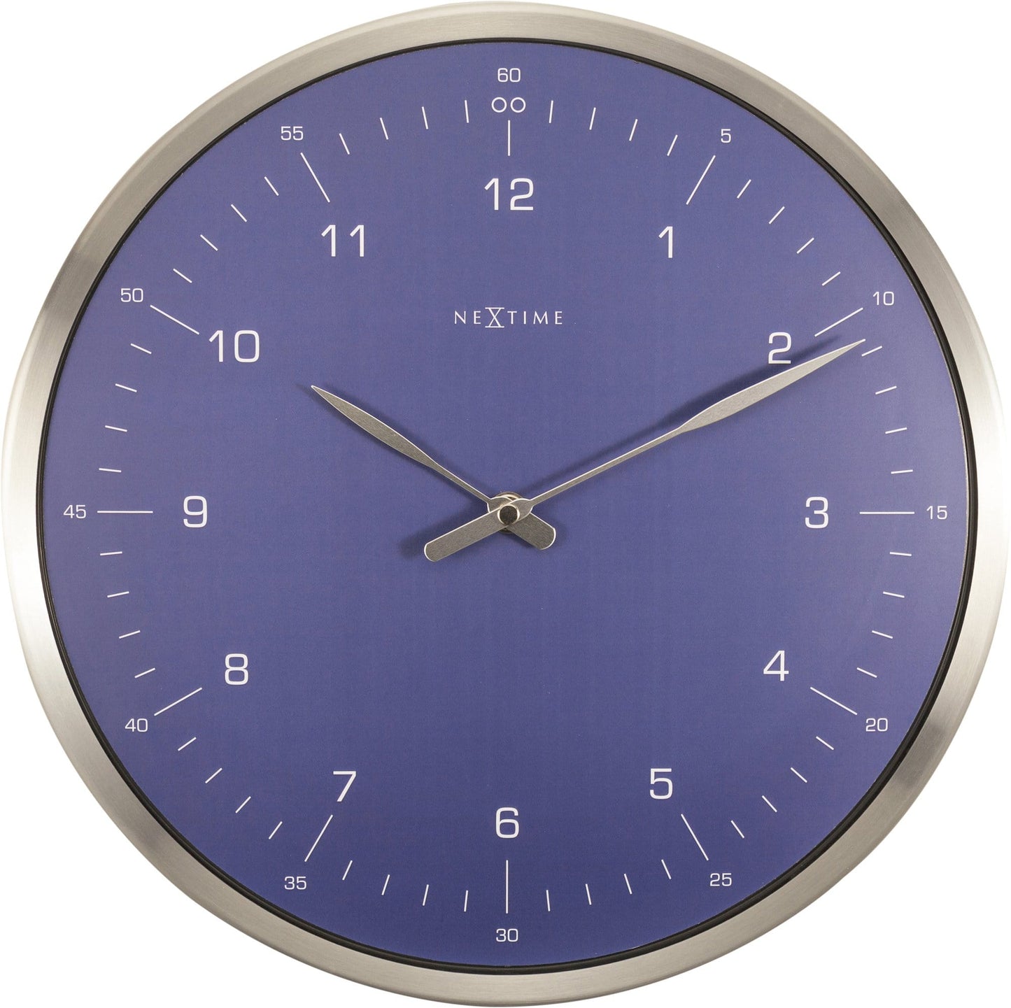 Wandklok - 33 cm - Metaal - Koepelvormig glas - '60 Minuten'