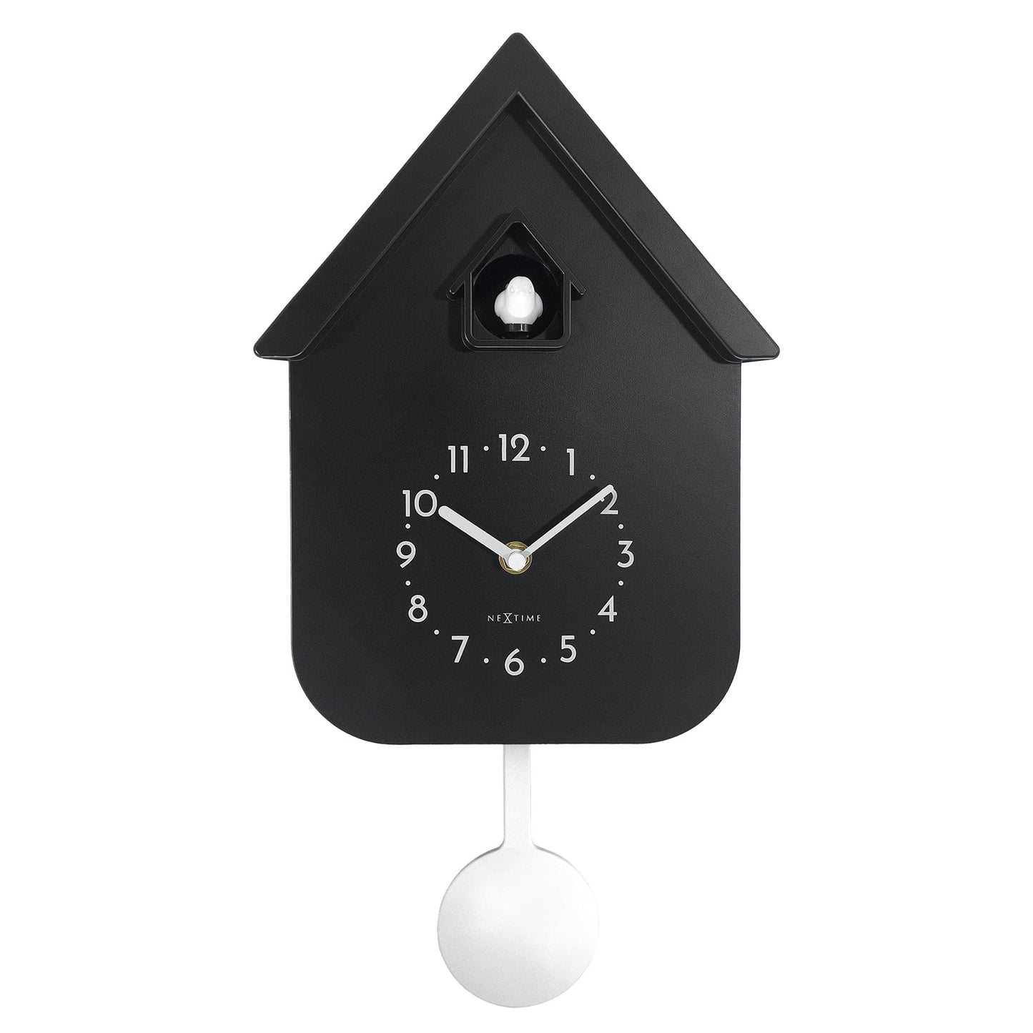 Wandklok 21,5 x 41,5 x 8,5 cm - Pendel - Koekoek - NeXtime 'Twitter'