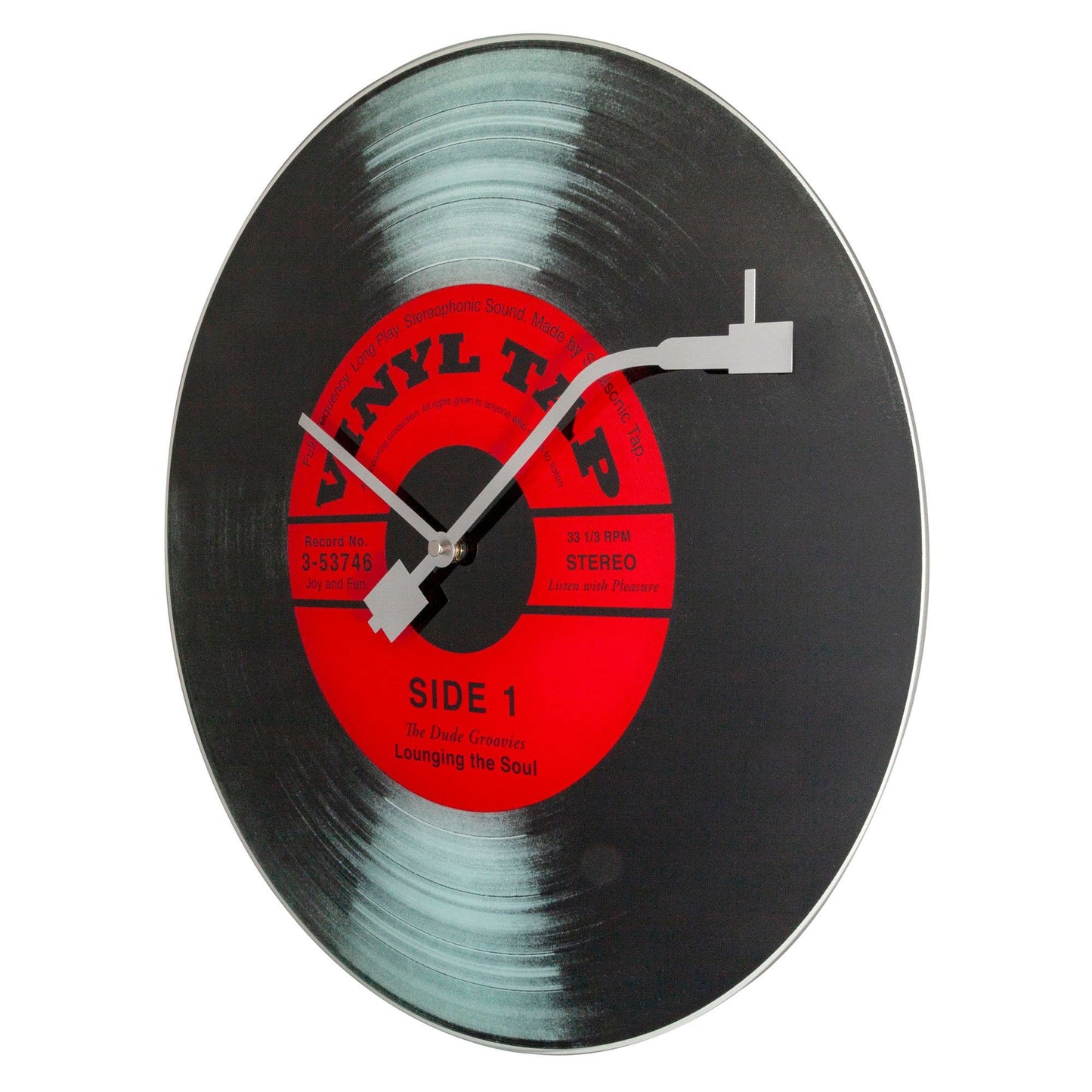 Wandklok - 43 cm - Glas - 'Vinyl Tap'