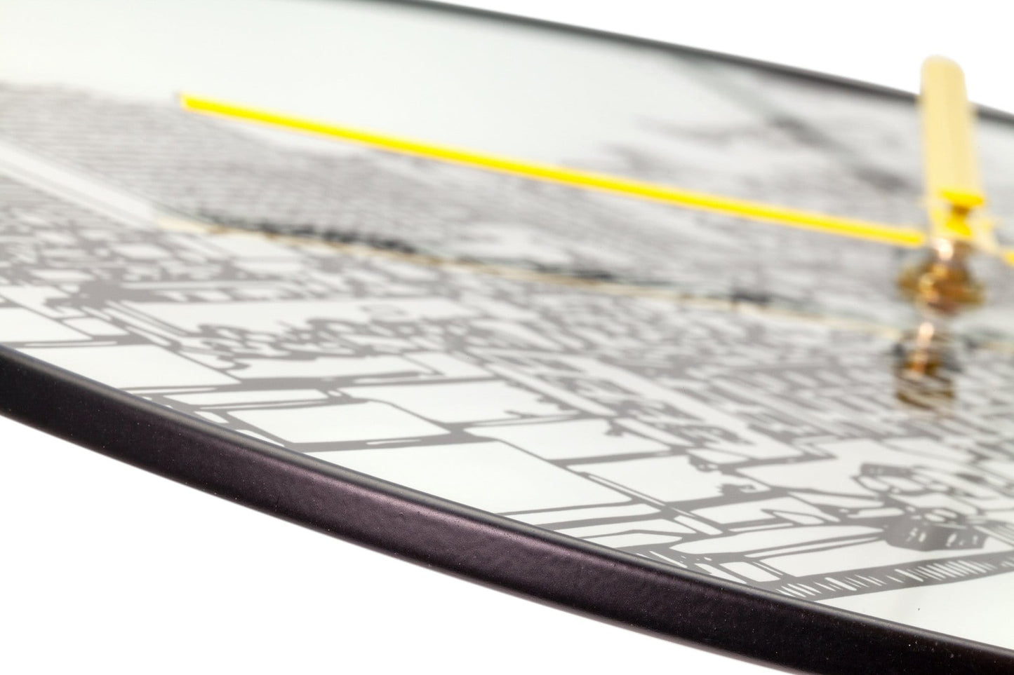 Wandklok - 40 cm - Glas / Metaal - Trumpet City