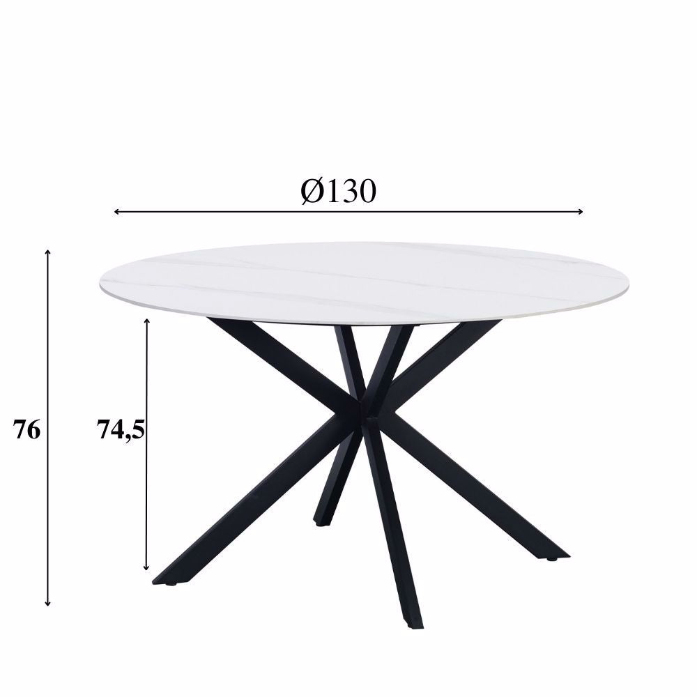 Eettafel Guus 130 wit