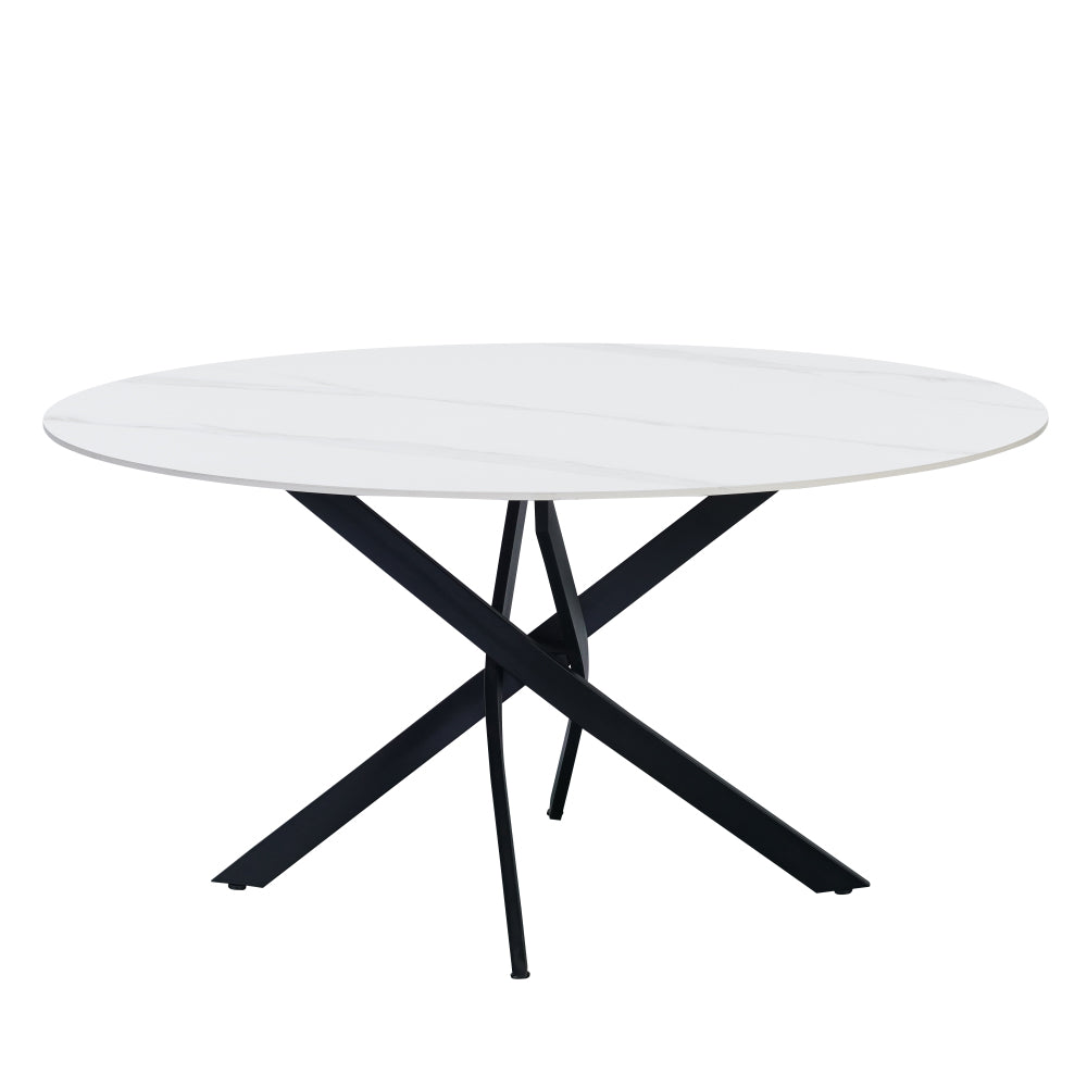 Eettafel Dean 130 cm wit