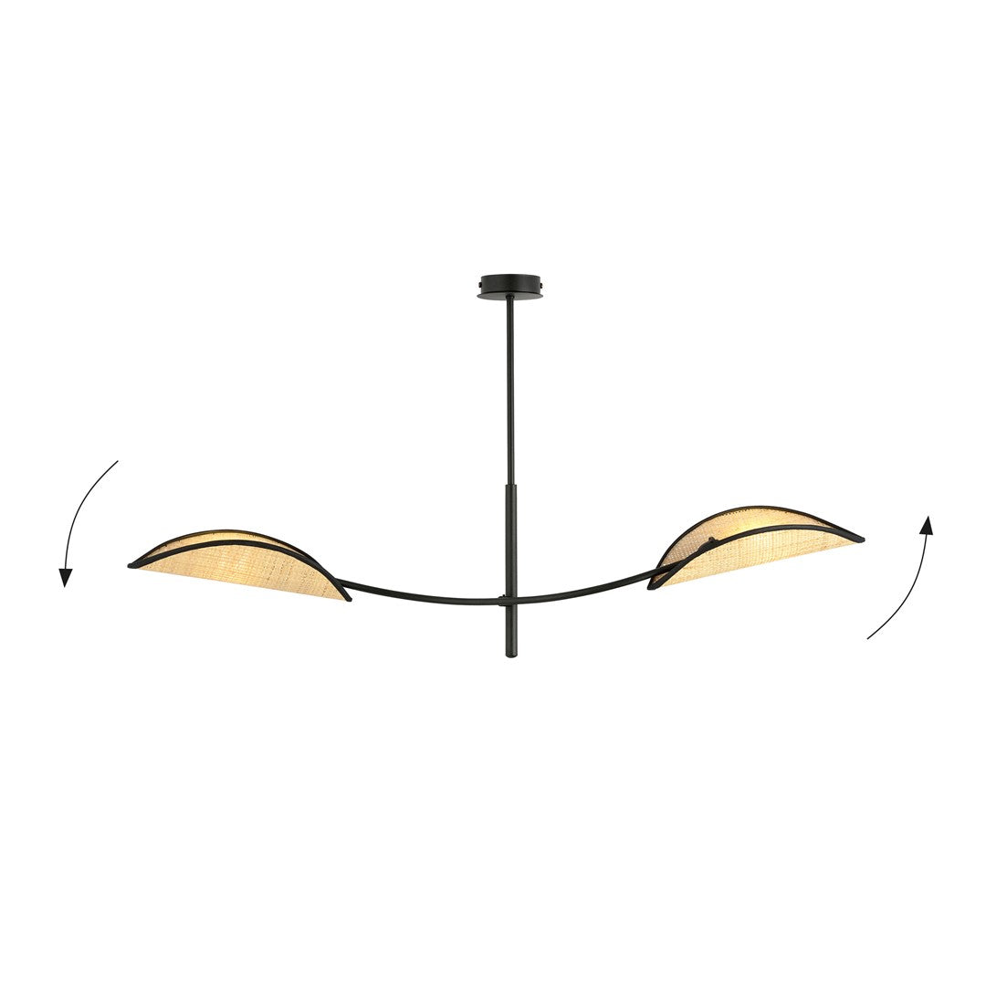 LOTUS 2 ZWART/ROTAN