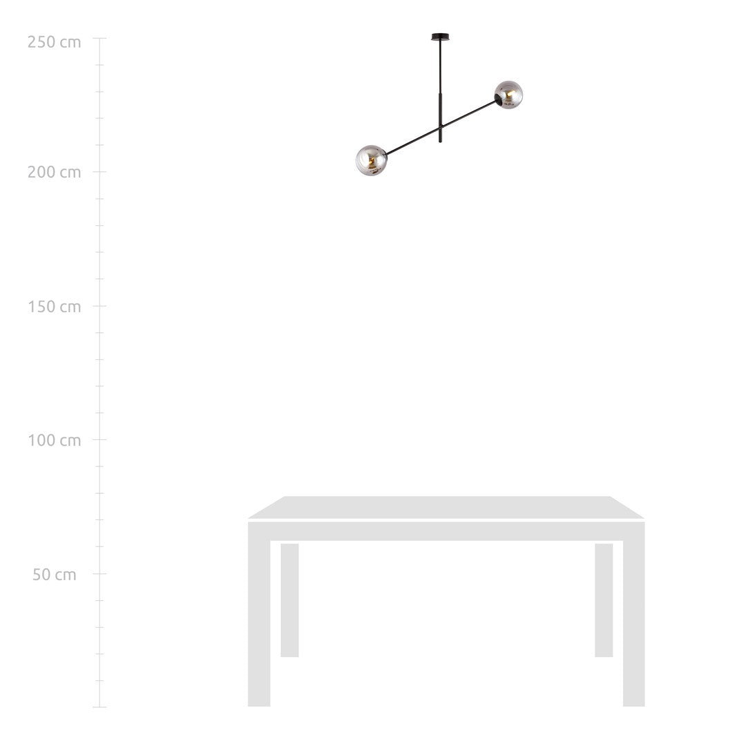 LINEAR 2 ZWART/GRAFIET