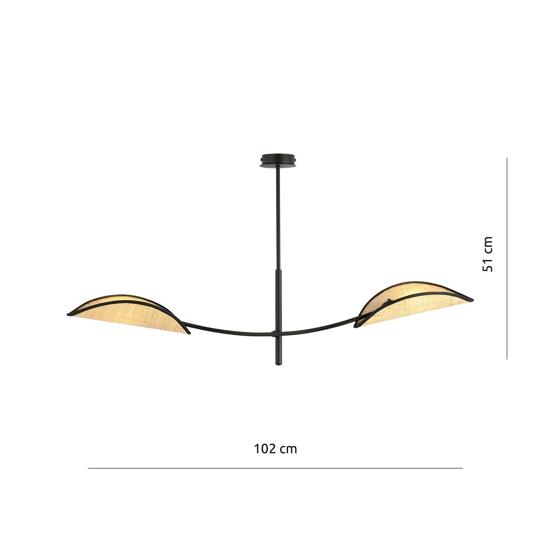LOTUS 2 ZWART/ROTAN