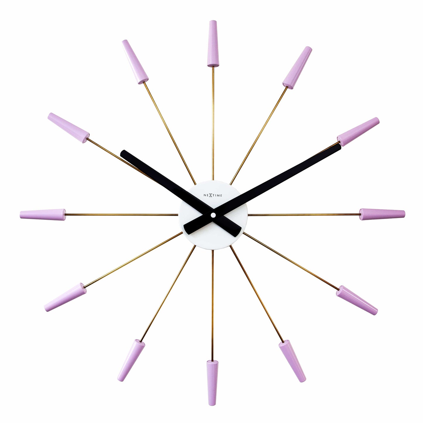 Stille Wandklok - Vintage - 58cm - Roestvrij Staal - 'Plug Inn'