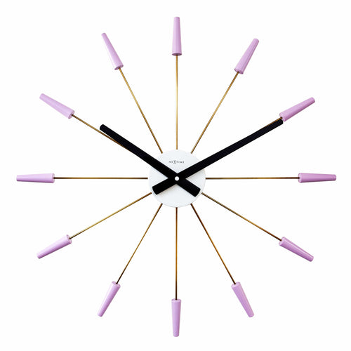 Stille Wandklok - Vintage - 58cm - Roestvrij Staal - 'Plug Inn'