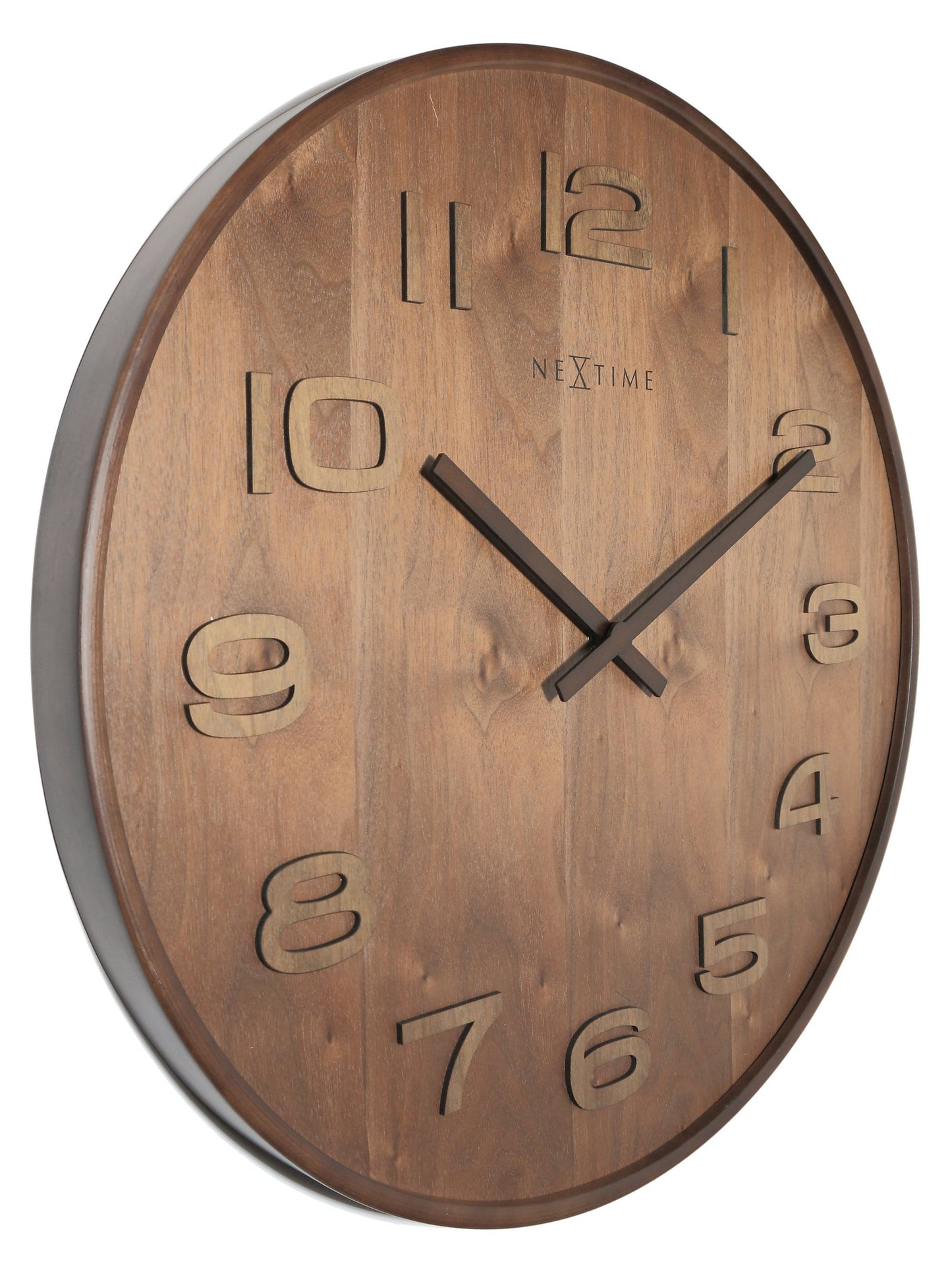 Wandklok - 35 cm - Hout - 'Wood Wood Medium'