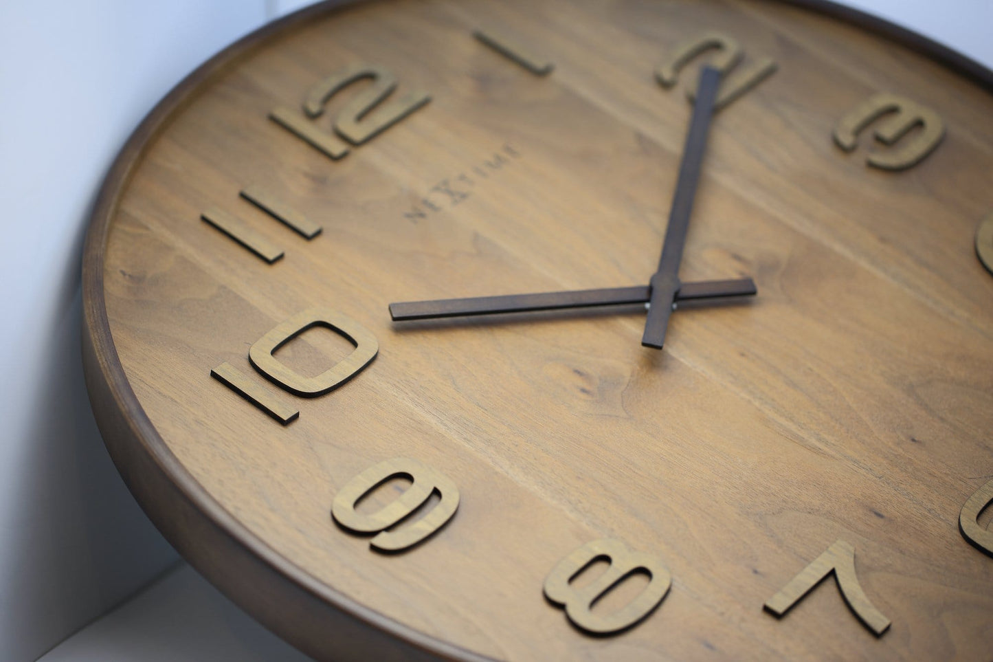 Wandklok - 35 cm - Hout - 'Wood Wood Medium'