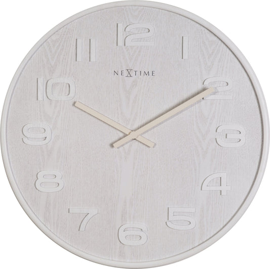 Wandklok - 35 cm - Hout - 'Wood Wood Medium'