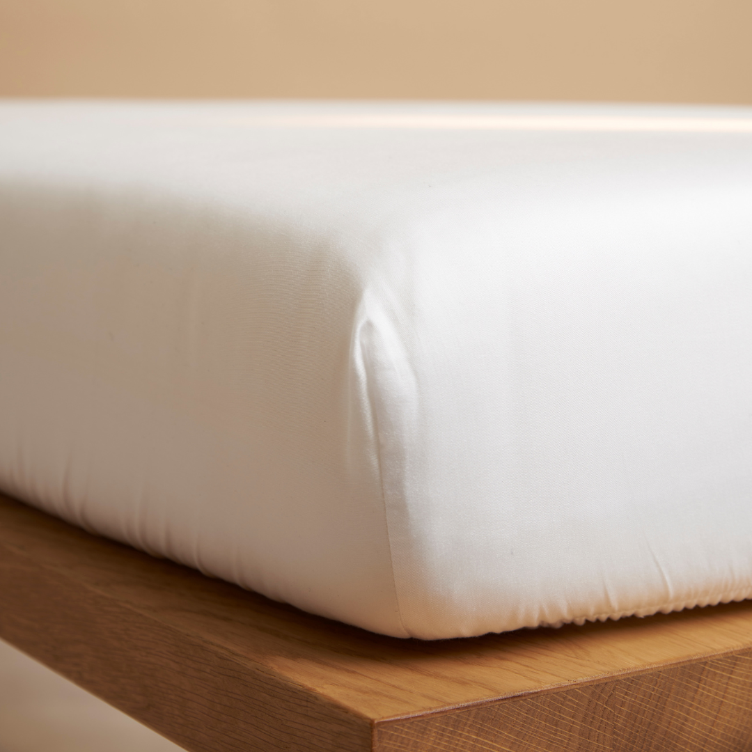 Coco & Cici - TENCEL - Satijn Hoeslaken Wit - 180x210x45