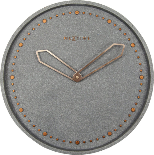 Wandklok - 35 cm - polyresin - 'Cross'