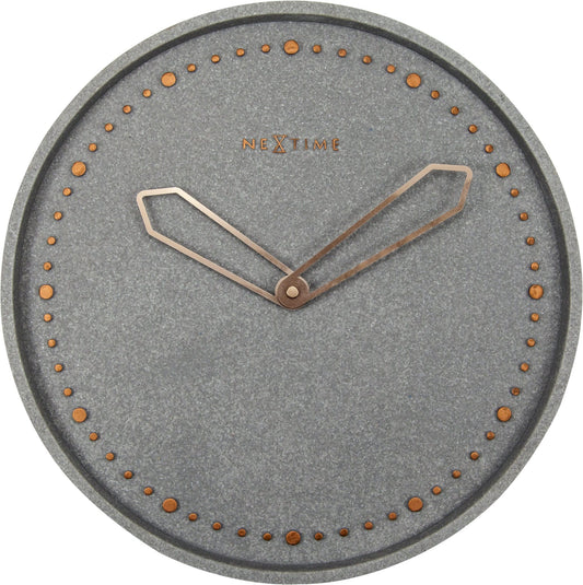 Wandklok - 35 cm - polyresin - 'Cross'