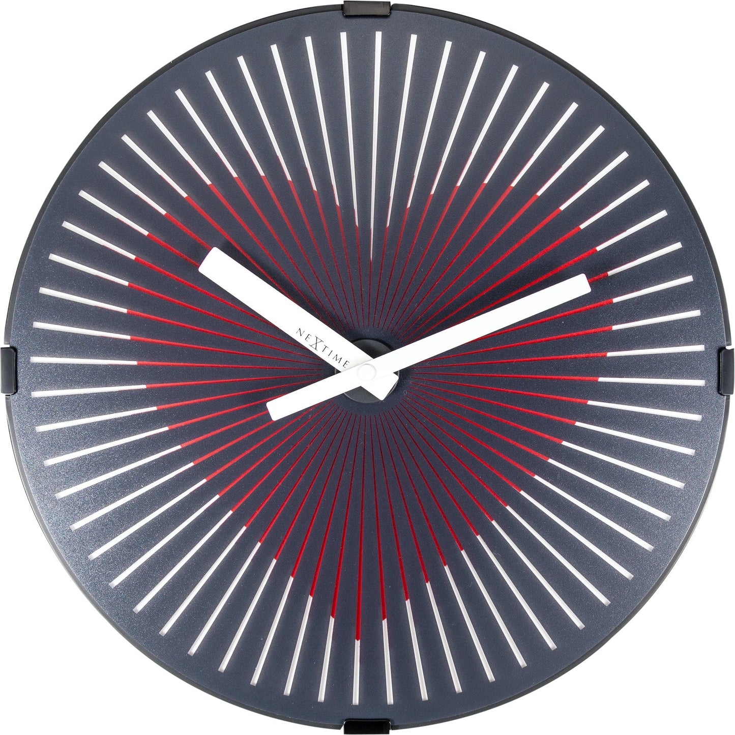 Wandklok - 30 cm - Plastic - Bewegingsklok - 'Motion Heart - Rood'