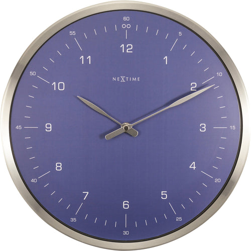Wandklok - 33 cm - Metaal - Koepelvormig glas - '60 Minuten'