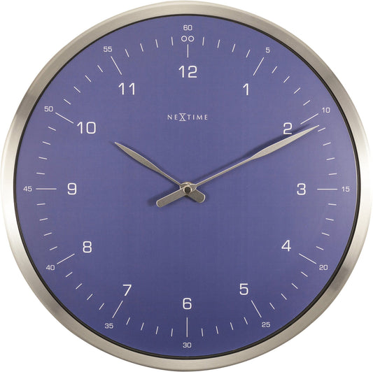 Wandklok - 33 cm - Metaal - Koepelvormig glas - '60 Minuten'