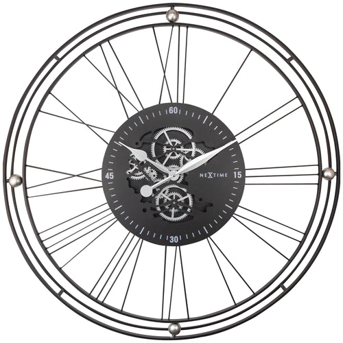 Romeinse tandwielklok XXL - 90,5 cm - Metaal - Romeinse tandwielklok