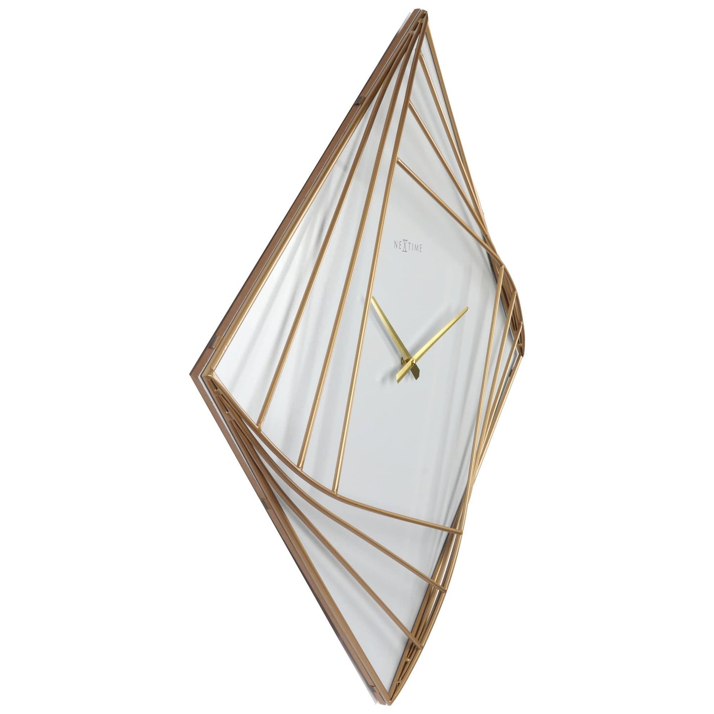 Grote vierkante wandklok - 85x85cm - Metaal - Draaiend vierkant