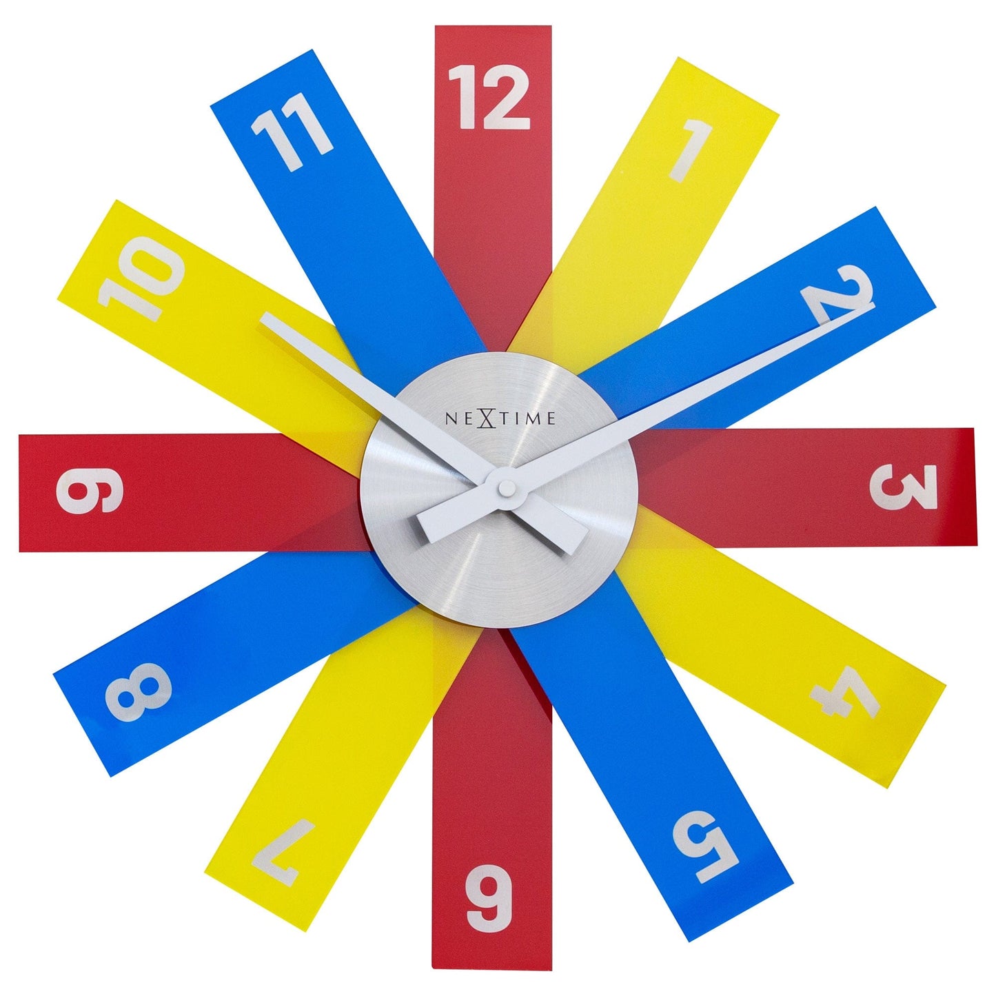 Wandklok 40 cm - Geruisloos - Acryl/Metaal - "Plexiglas"