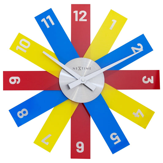 Wandklok 40 cm - Geruisloos - Acryl/Metaal - "Plexiglas"