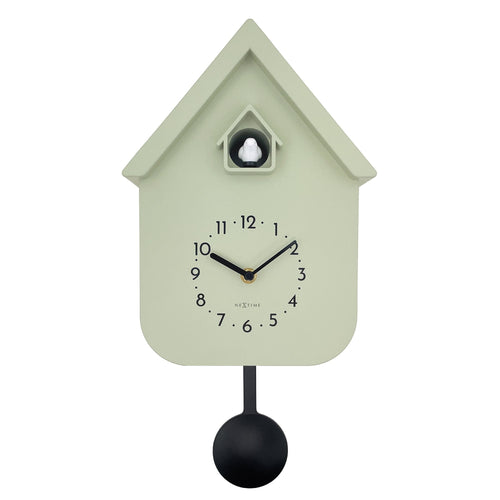 Wandklok 21,5 x 41,5 x 8,5 cm - Pendel - Koekoek - NeXtime 'Twitter'