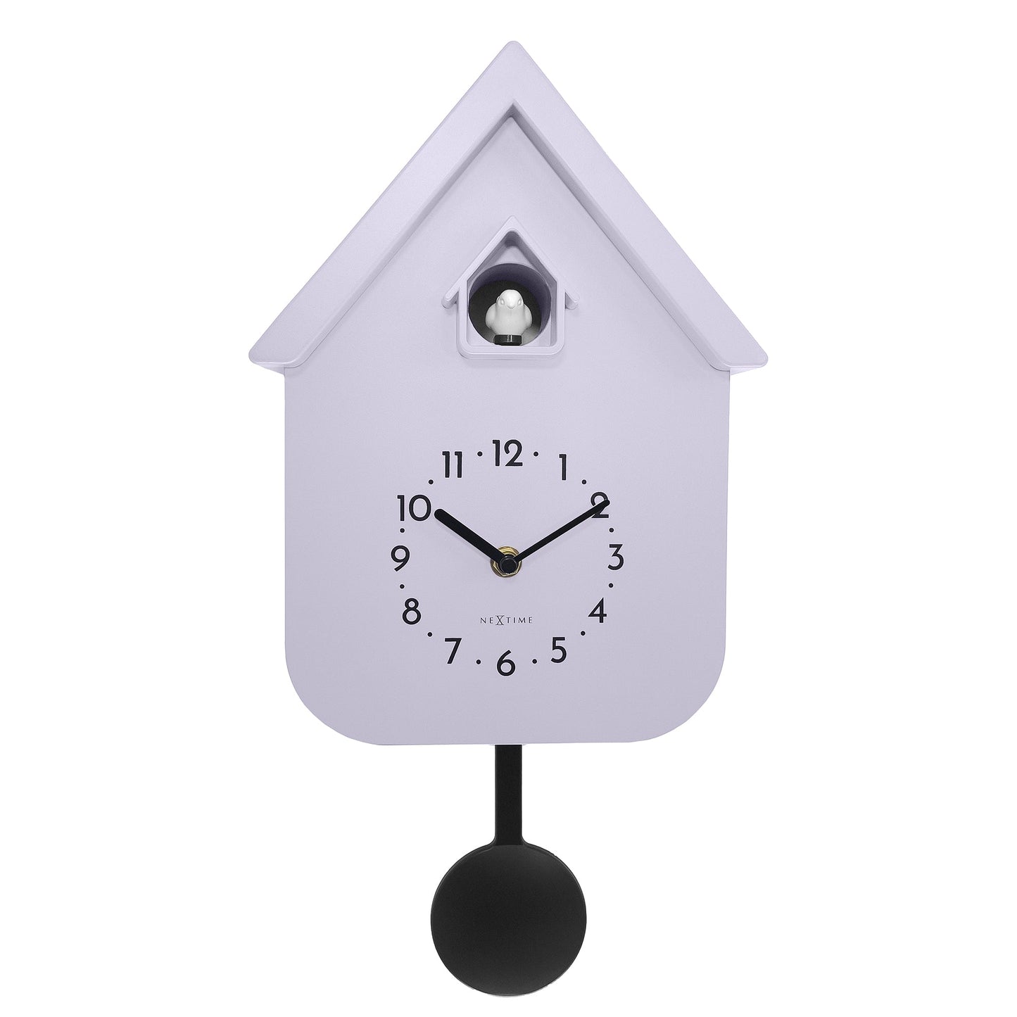 Wandklok 21,5x41,5x8,5 cm - Slinger - Koekoek - NeXtime 'Twitter'