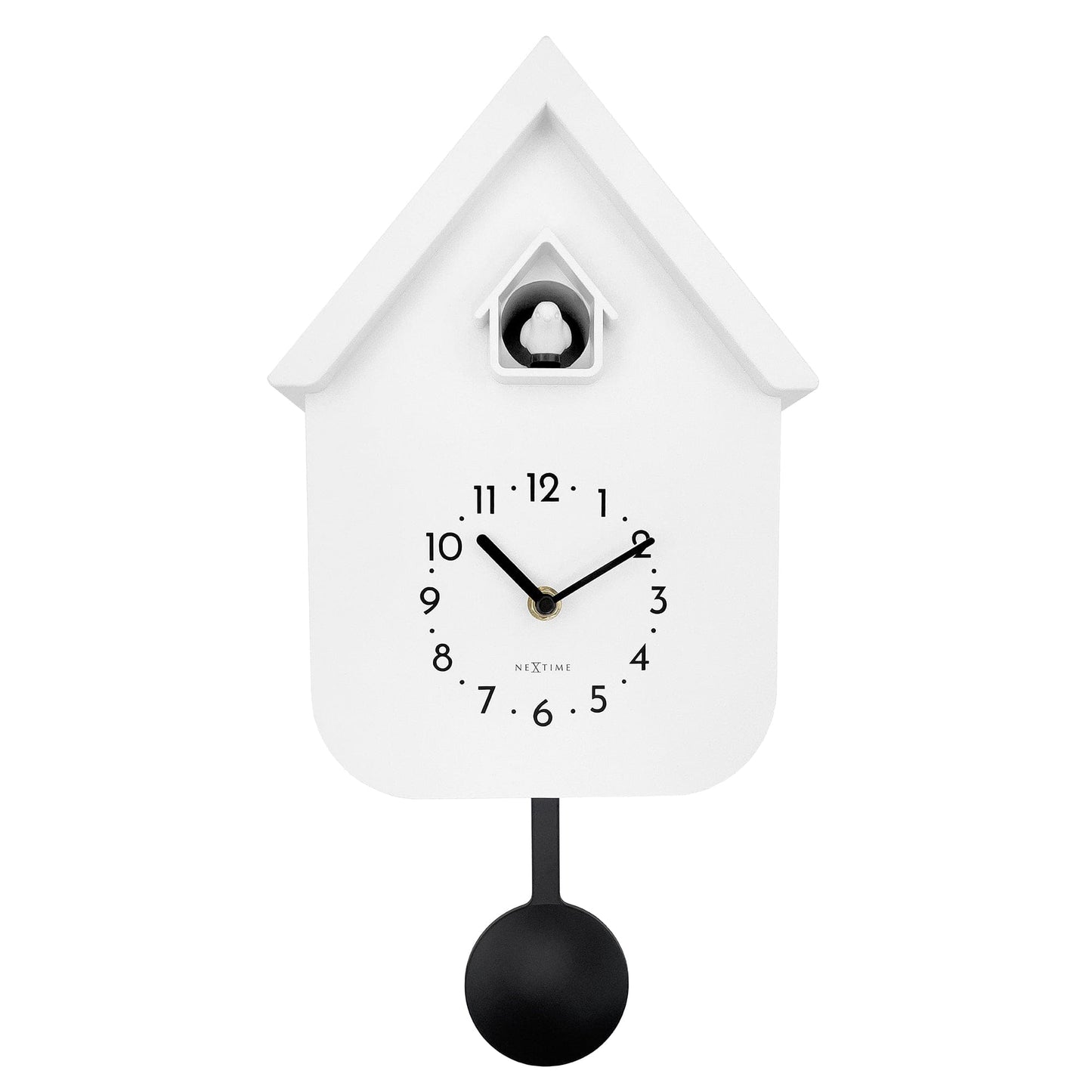 Wandklok 21,5 x 41,5 x 8,5 cm - Pendel - Koekoek - NeXtime 'Twitter'