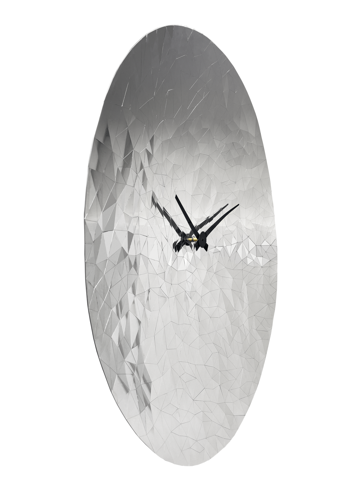Wandklok 80 cm - Geruisloos - Chroom - RVS - NeXtime 'Fragments'