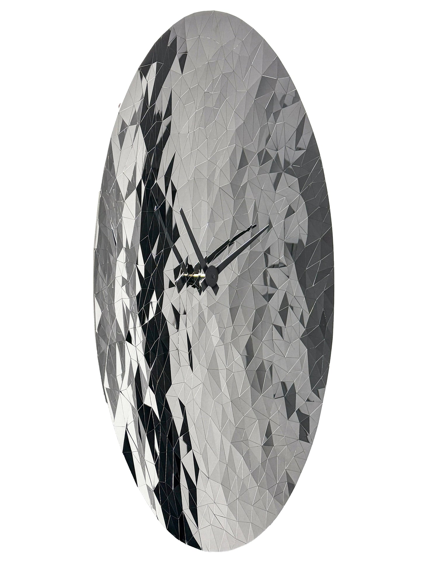 Wandklok 80 cm - Geruisloos - Chroom - RVS - NeXtime 'Fragments'