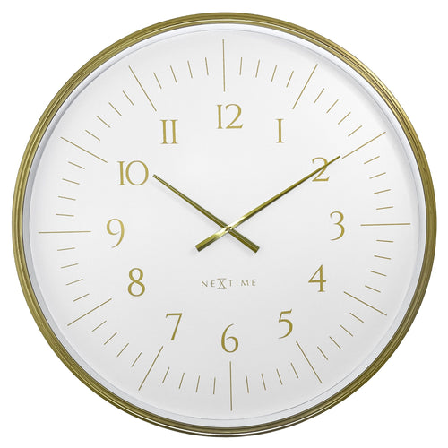 Wandklok 77cm-Zwart/Wit-Kunststof-NeXtime 'Galaxy Large'