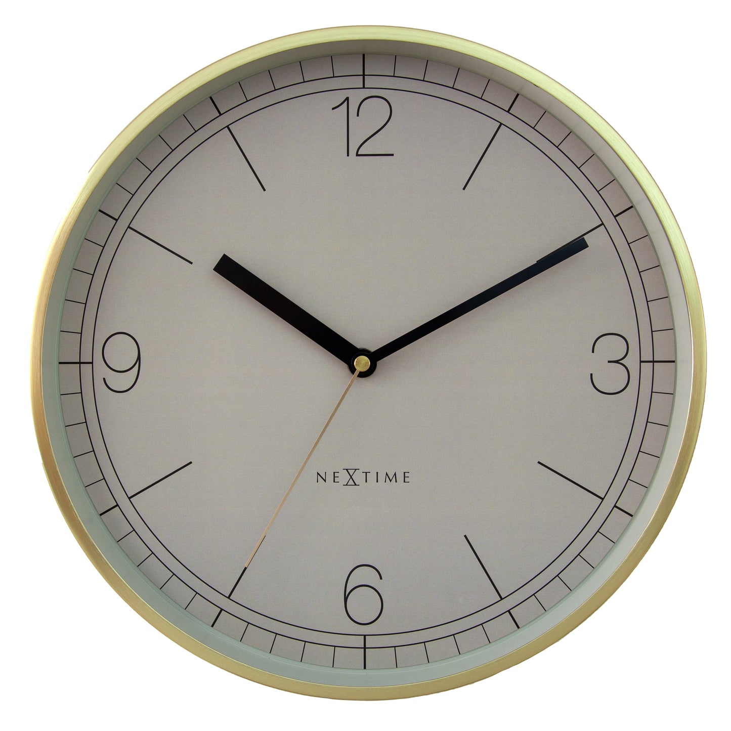 Wandklok 30cm-Stil-Aluminium-NeXtime 'Nova'
