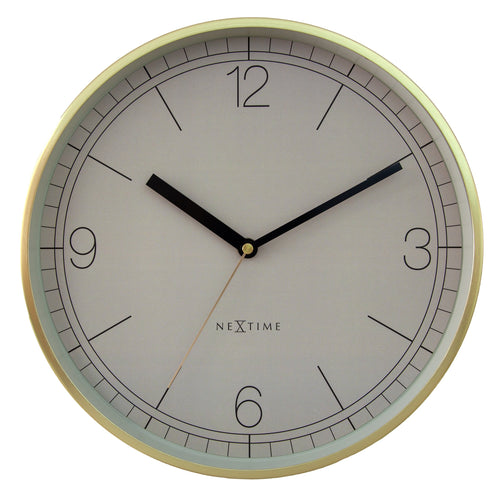 Wandklok 30cm-Stil-Aluminium-NeXtime 'Nova'
