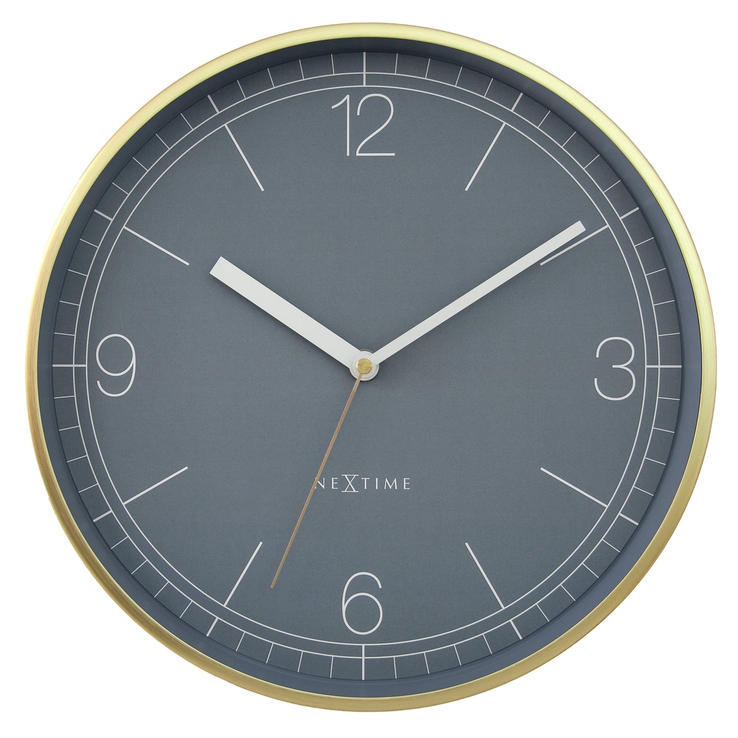 Wandklok 30cm-Stil-Aluminium-NeXtime 'Nova'