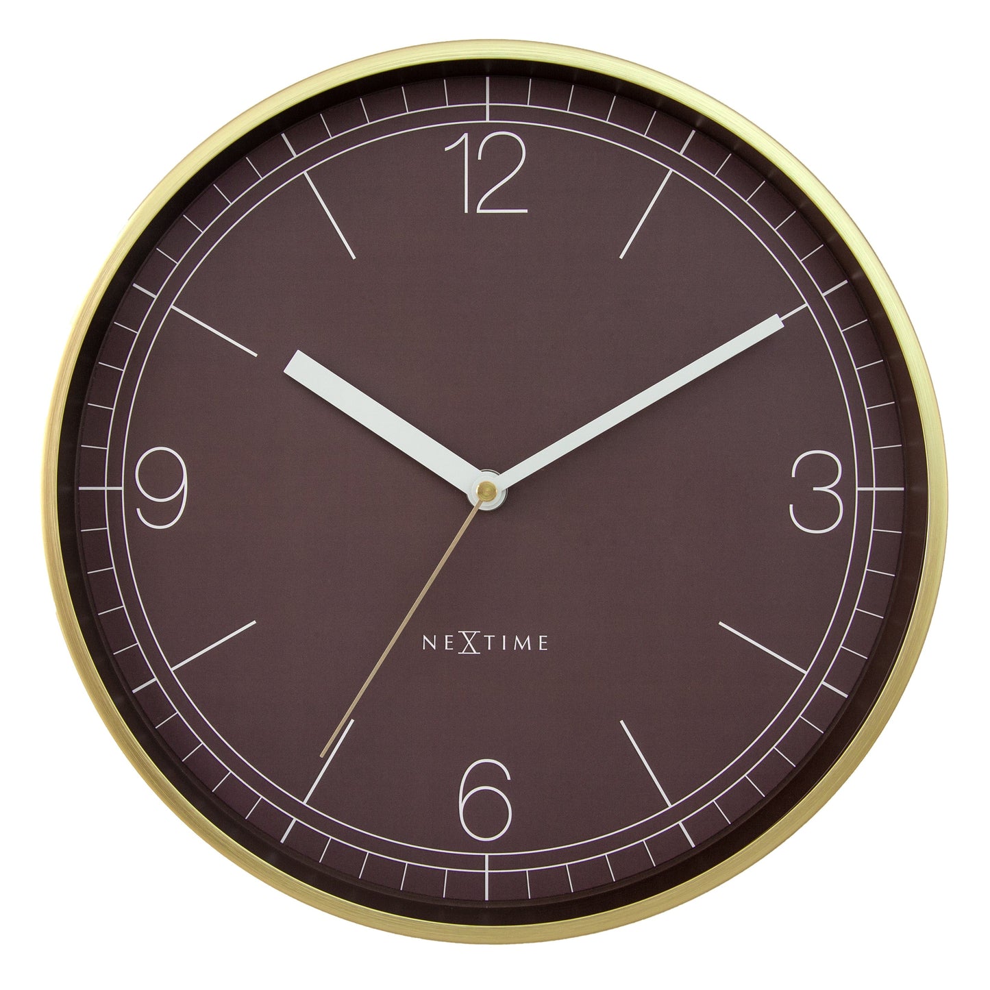 Wandklok 30cm-Stil-Aluminium-NeXtime 'Nova'