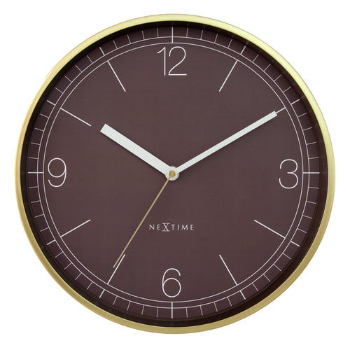 Wandklok 30cm-Stil-Aluminium-NeXtime 'Nova'