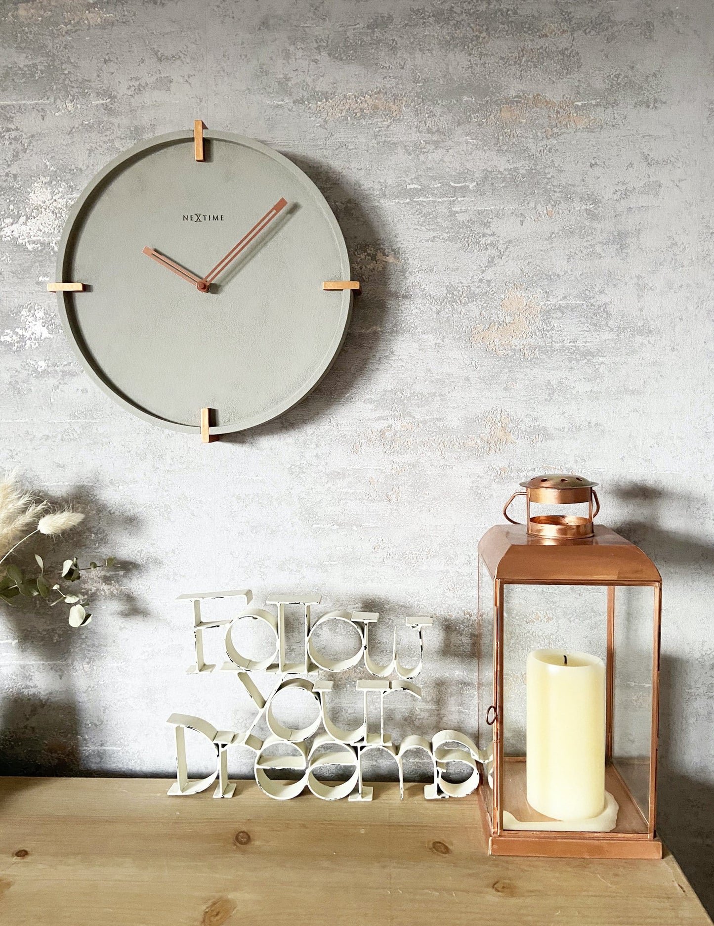 Wandklok - 32 cm - Beton - 'Mohawk Wall'