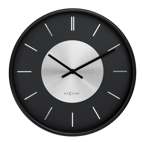 Wandklok 25 cm-stil-metaal-NeXtime 'Retro II'