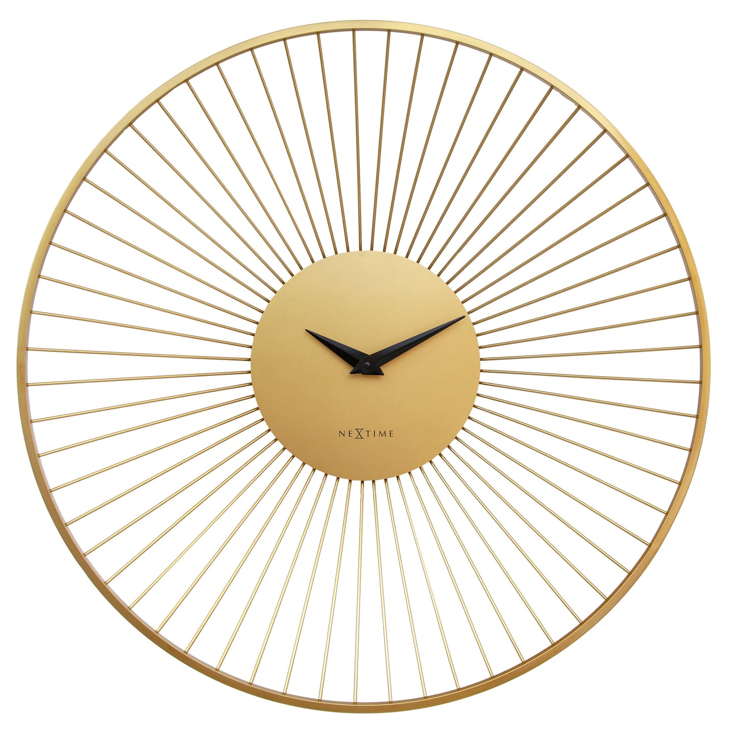Wandklok Ø80 cm - Metaal - Goud - NeXtime 'Vasco Round'