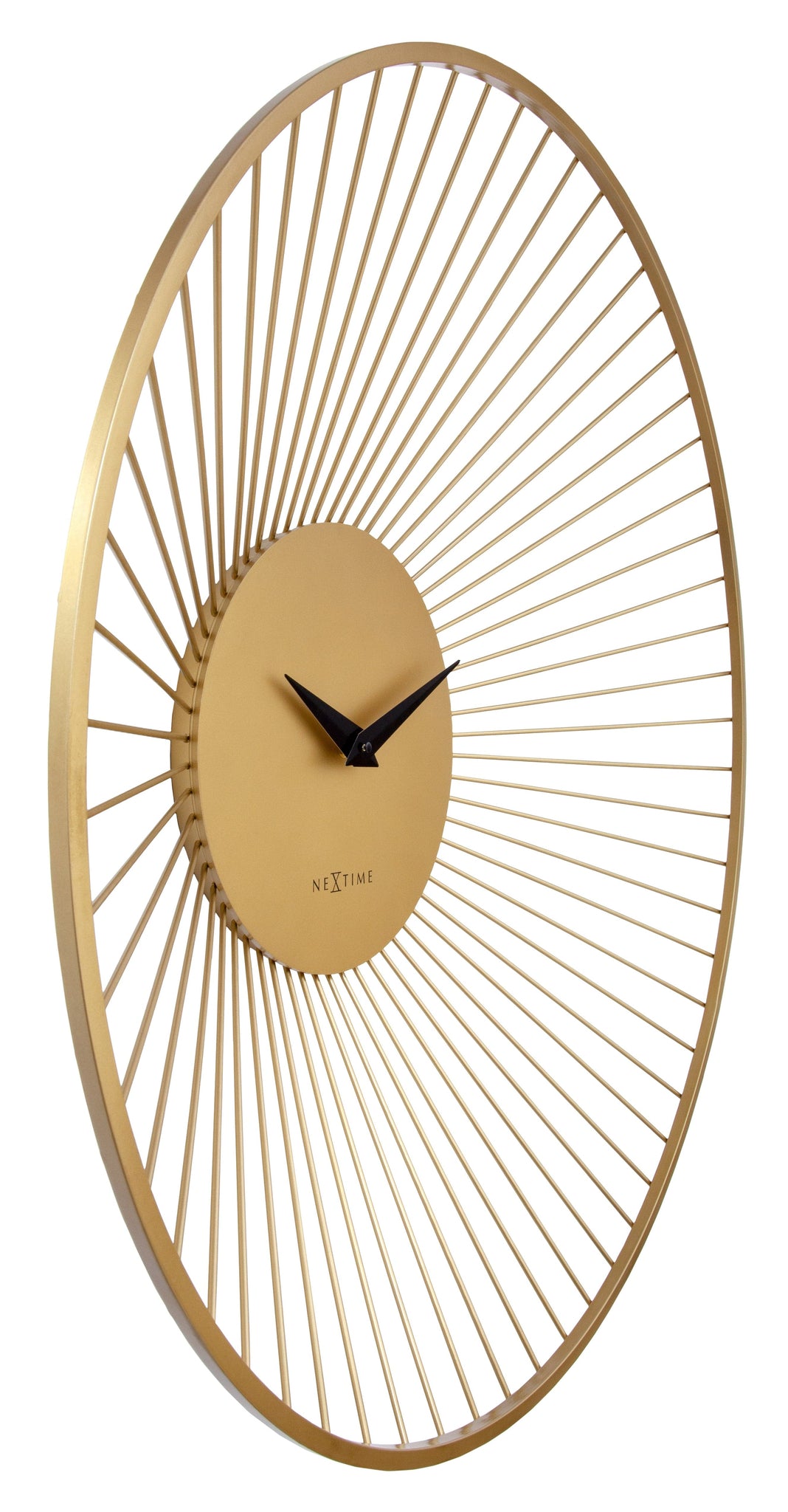 Wandklok Ø80 cm - Metaal - Goud - NeXtime 'Vasco Round'