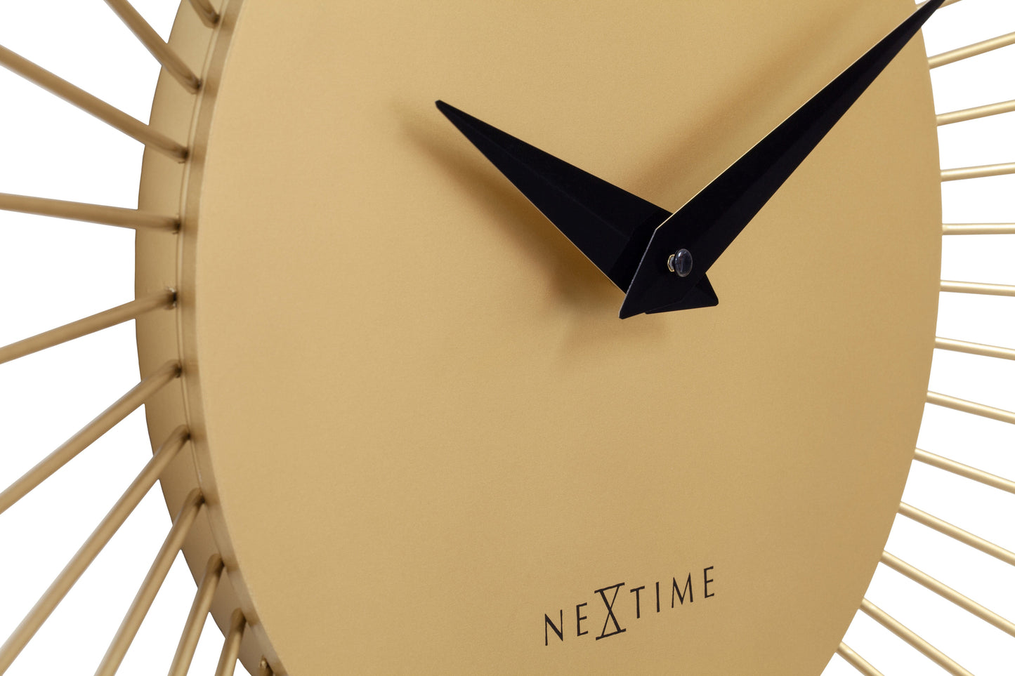 Wandklok Ø80 cm - Metaal - Goud - NeXtime 'Vasco Round'