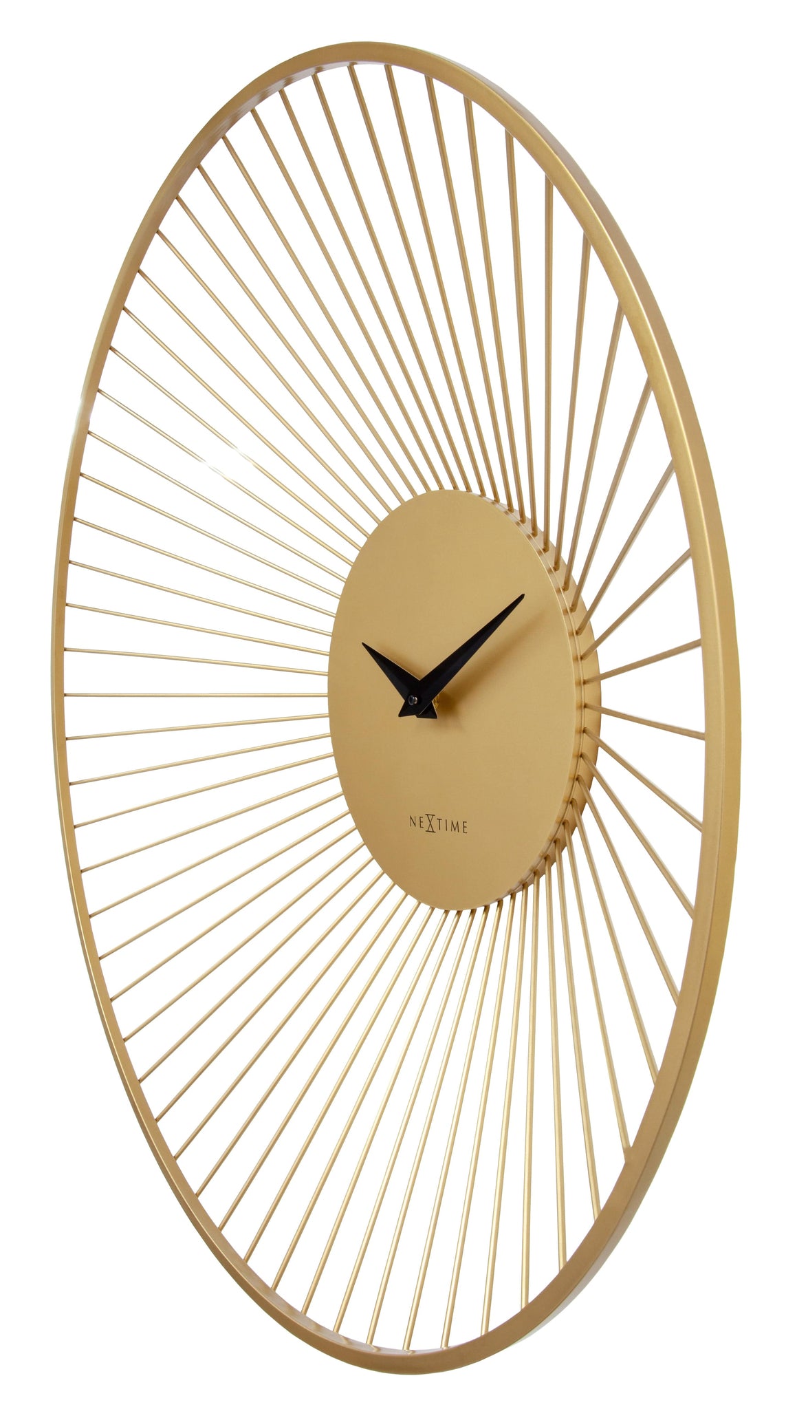 Wandklok Ø80 cm - Metaal - Goud - NeXtime 'Vasco Round'