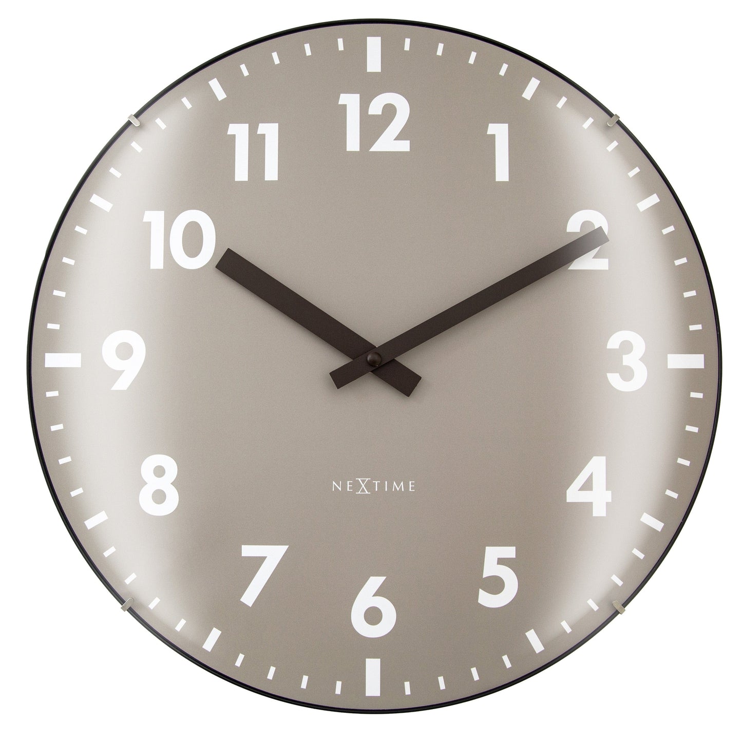 Wandklok 35 cm bolvormige glaslens-stil-glas-NeXtime 'Duomo'