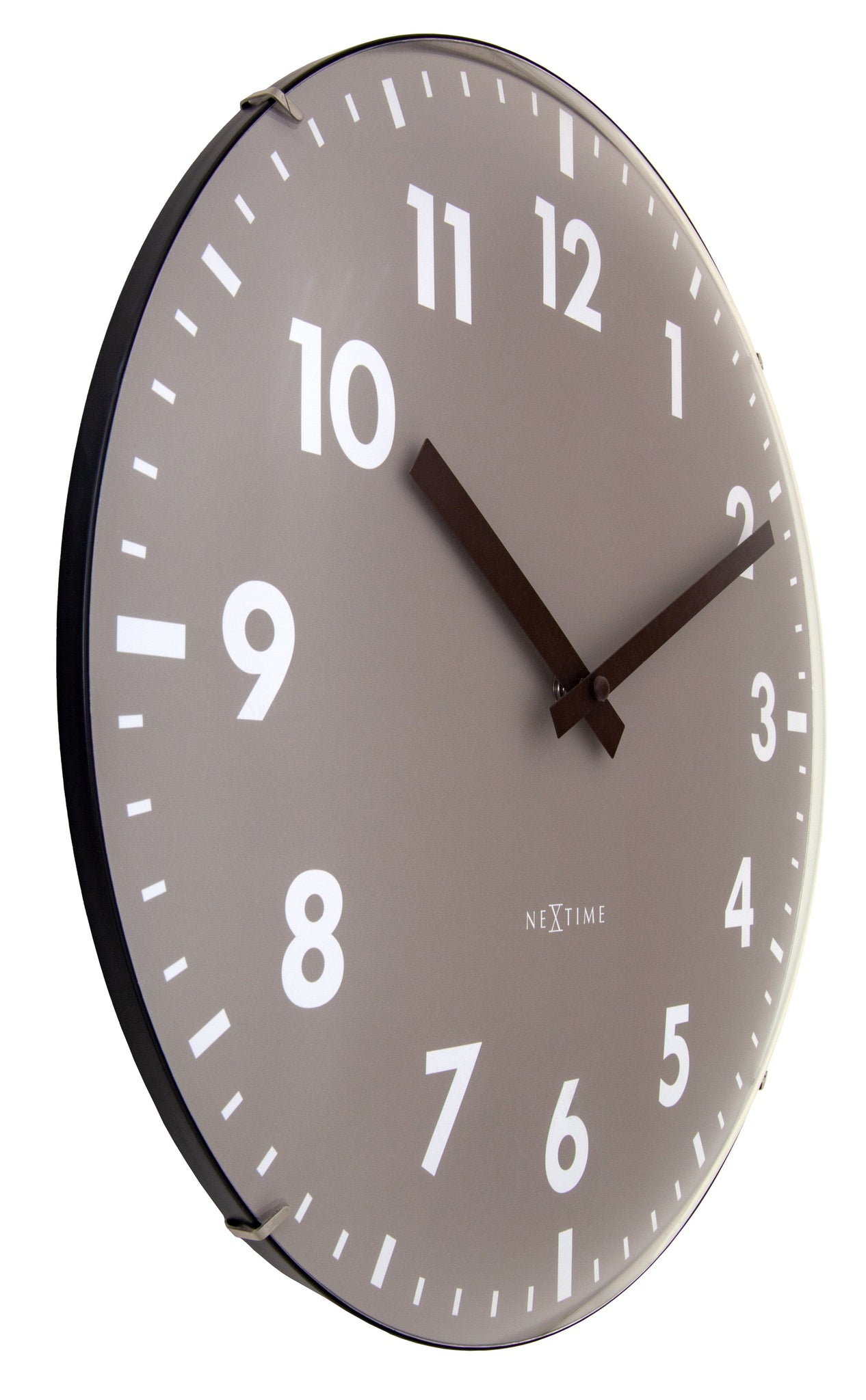 Wandklok 35 cm bolvormige glaslens-stil-glas-NeXtime 'Duomo'