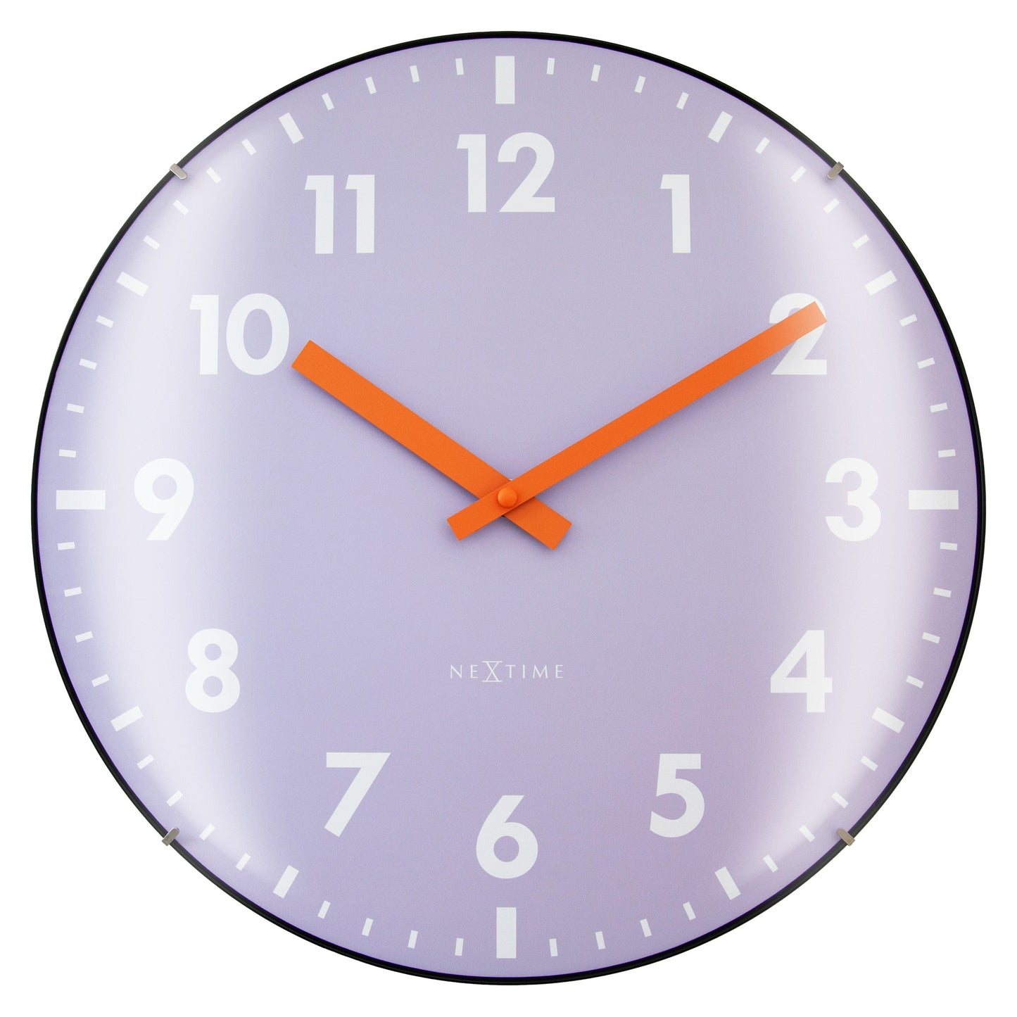 Wandklok 35 cm bolvormige glaslens-stil-glas-NeXtime 'Duomo'