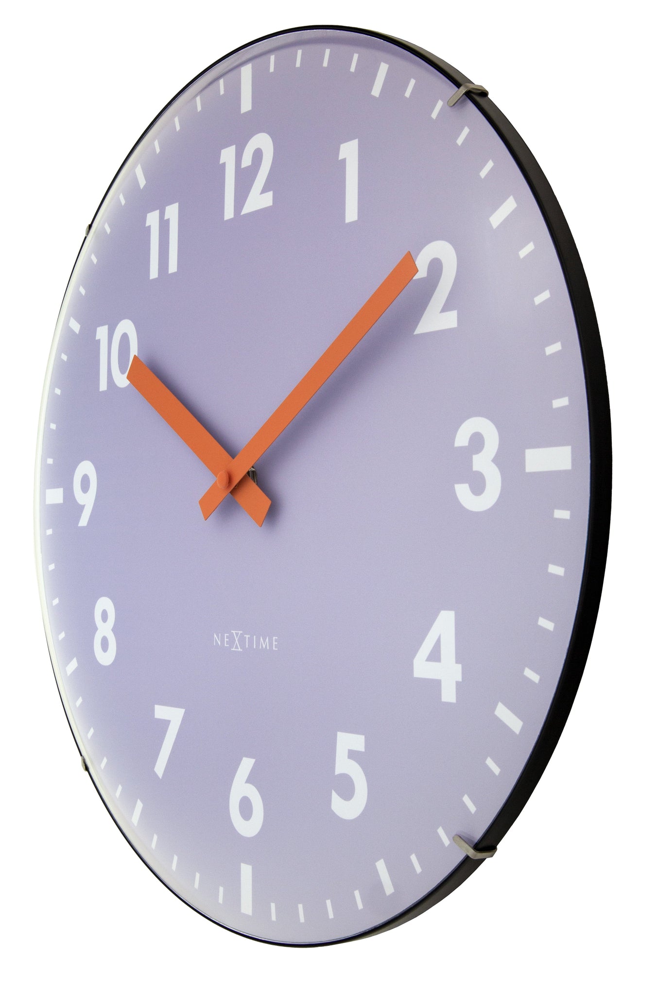Wandklok 35 cm bolvormige glaslens-stil-glas-NeXtime 'Duomo'