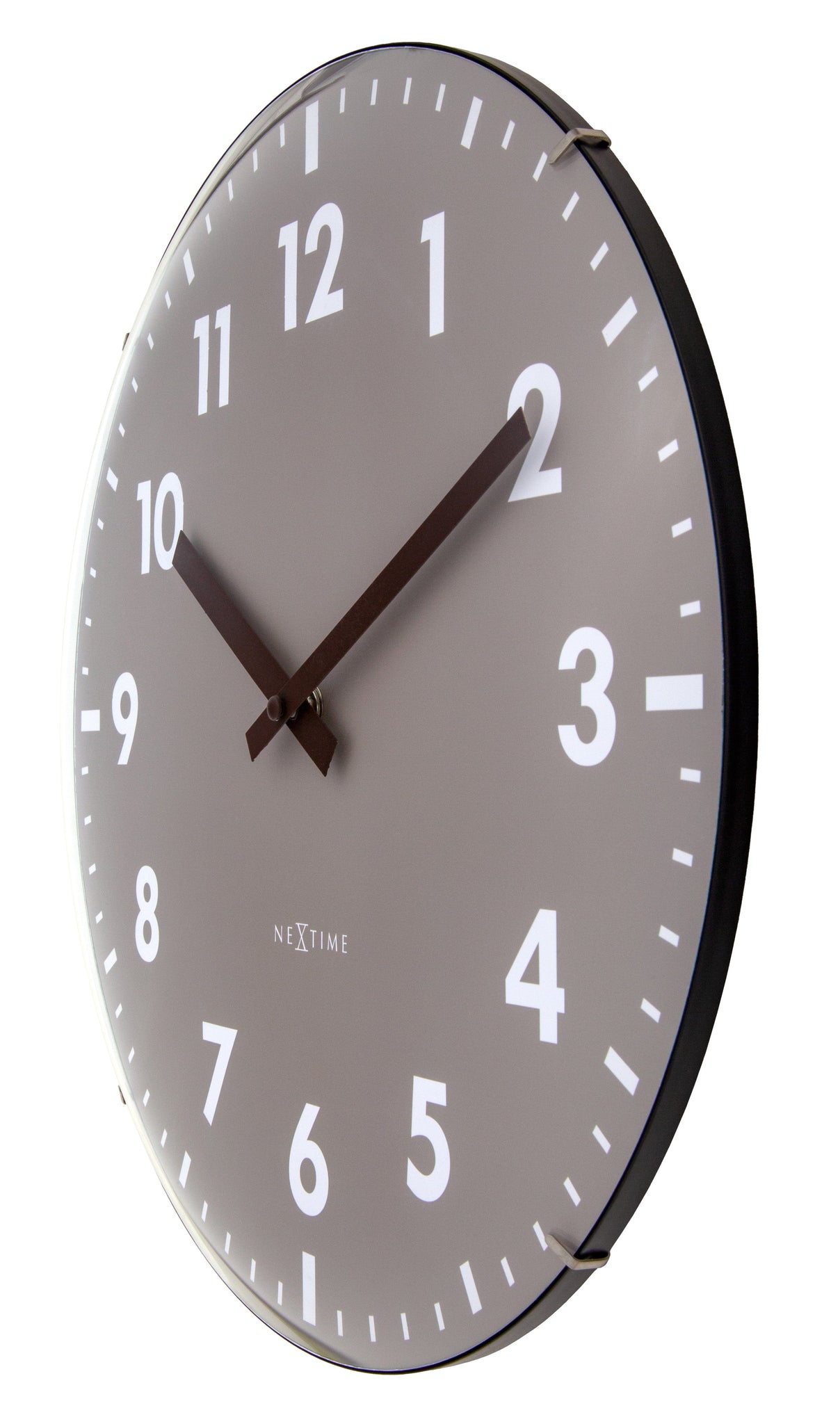 Wandklok 35 cm bolvormige glaslens-stil-glas-NeXtime 'Duomo'