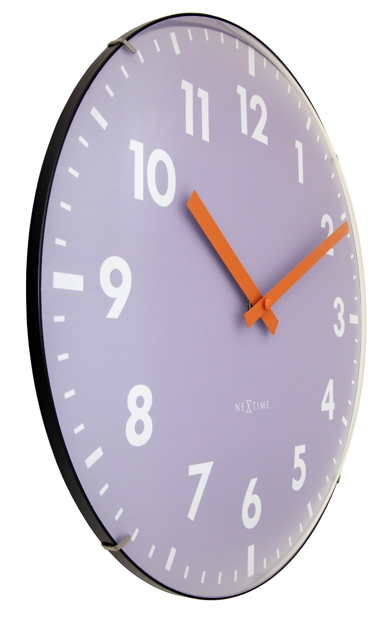 Wandklok 35 cm bolvormige glaslens-stil-glas-NeXtime 'Duomo'